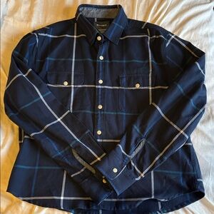 Bonobos Navy and Light Blue Checkered Shirt
